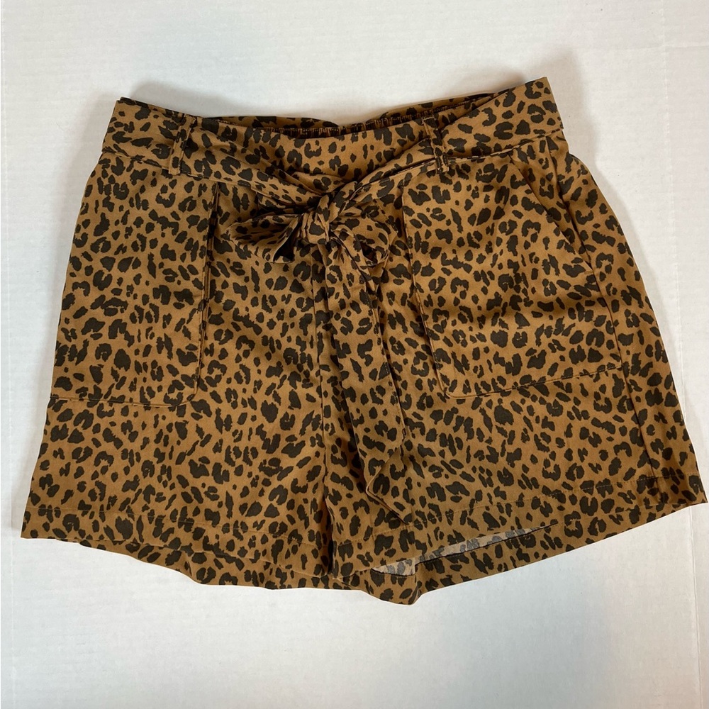 Leopard print shorts